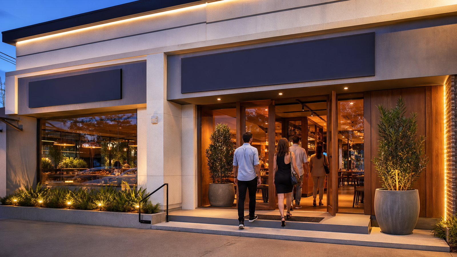 Fachada de restaurante